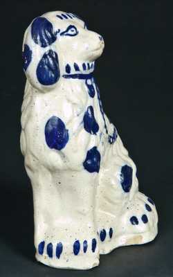 Bristol Slip Stoneware Spaniel, Midwestern Origin