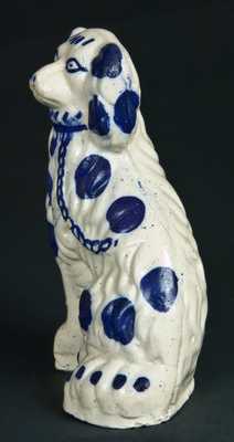 Bristol Slip Stoneware Spaniel, Midwestern Origin