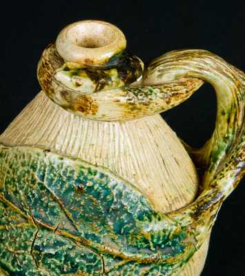 Stoneware Snake Jug, probably Anna Pottery or Texarkana Pottery