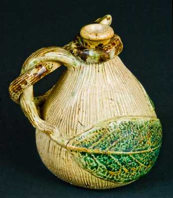 Stoneware Snake Jug, probably Anna Pottery or Texarkana Pottery