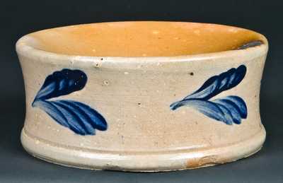 Cobalt-Decorated Stoneware Spittoon