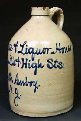 Perth Amboy, NJ Script Jug