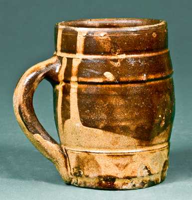 C. BACH, Allentown, PA Redware Presentation Mug