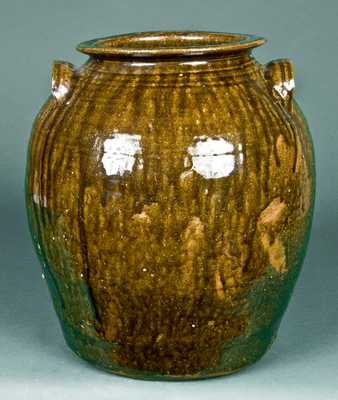 North Carolina Stoneware Jar, Alkaline-Glazed