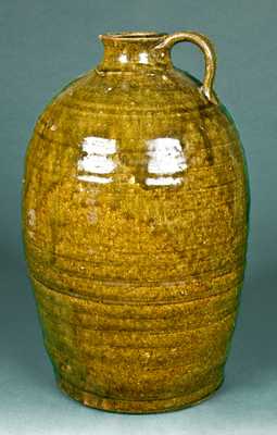 North Carolina Stoneware Jug, Alkaline-Glazed