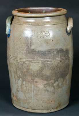 S. COOPER / No 4 DIAMOND / PITTSBURGH, PA Stoneware Crock