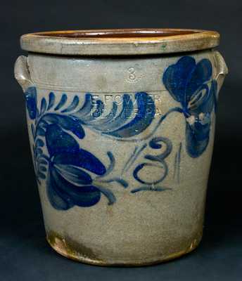 E. FOWLER / BEAVER, PA Stoneware Jar