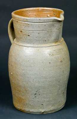 WM H. ERNEST, / WASHINGTON, D.C. Stoneware Pitcher.