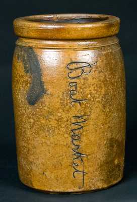 1 Gal. "Boat Market" Stoneware Jar, Baltimore, MD