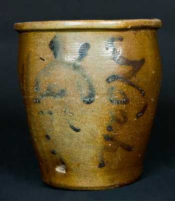 Stoneware Presentation Jar Dated 1860, attrib. Heatwole, Rockingham County, VA