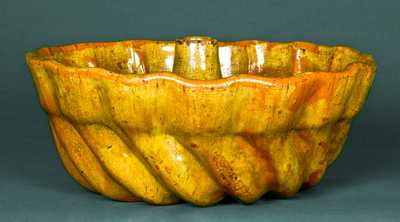 SOLOMON BELL / Strasburg, Va. Redware Mold with Two Different Marks