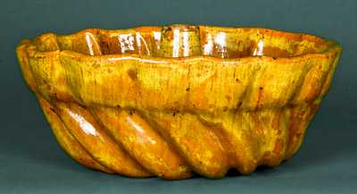 Extremely Rare Solomon Bell, Strasburg, VA Redware Mold w/ Two Different Marks