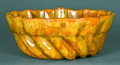 Extremely Rare Solomon Bell, Strasburg, VA Redware Mold w/ Two Different Marks