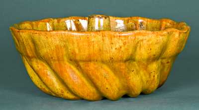 Extremely Rare Solomon Bell, Strasburg, VA Redware Mold w/ Two Different Marks