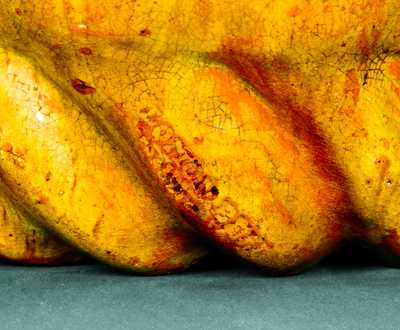 Extremely Rare Solomon Bell, Strasburg, VA Redware Mold w/ Two Different Marks