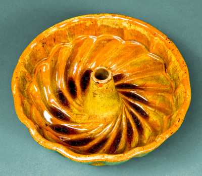 Extremely Rare Solomon Bell, Strasburg, VA Redware Mold w/ Two Different Marks