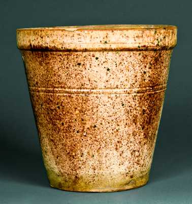 BACHER & KERN / WINCHESTER, VA Redware Flowerpot