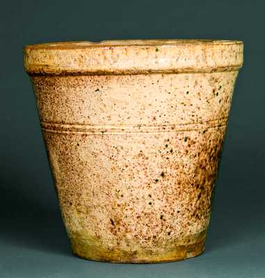 BACHER & KERN / WINCHESTER, VA Redware Flowerpot