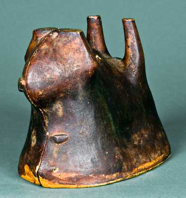 Redware Two-Piece Sheep Mold