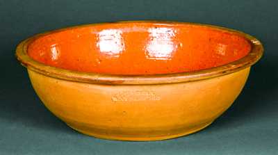 JOHN BELL / WAYNESBORO Redware Bowl