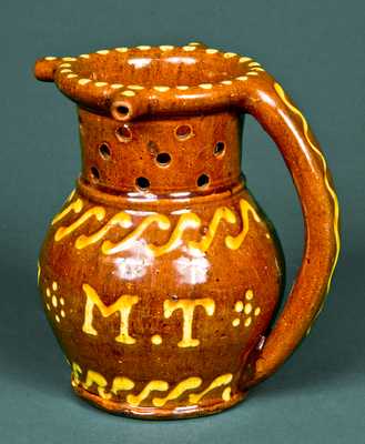 English Redware Puzzle Mug