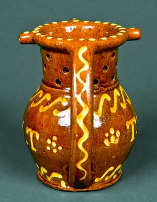 English Redware Puzzle Mug