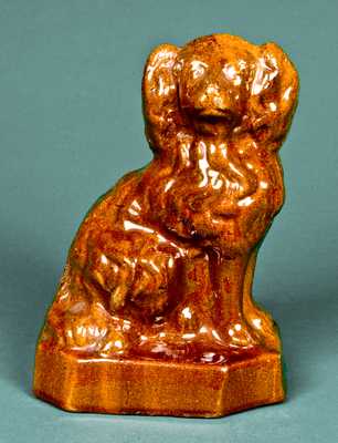 Redware Spaniel on Base