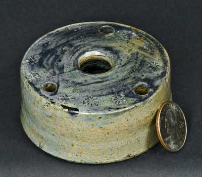 Stoneware Inkwell with Asterisk Decoration, probably NY