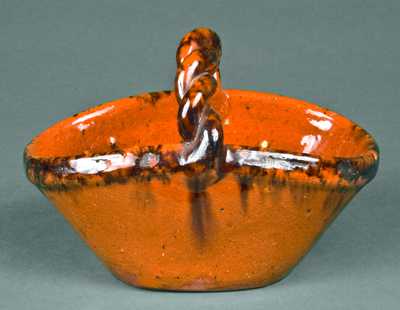 Glazed Redware Basket