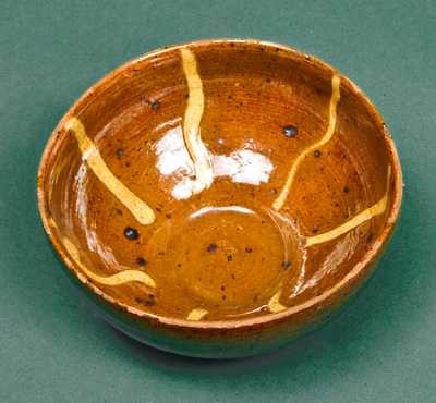 Early Slip-Decorated Redware Bowl