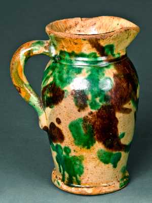 S. BELL & SON / STRASBURG, VA Redware Creamer