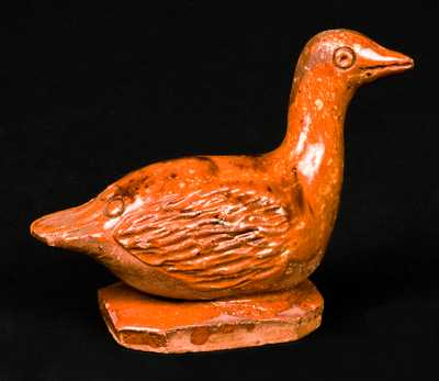 Redware Goose Figure