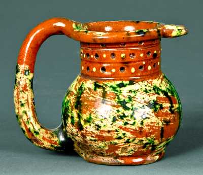 Redware Puzzle Jug