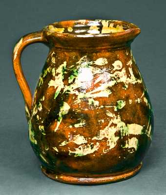 Polychrome Redware Pitcher