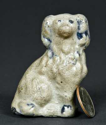 Miniature Stoneware Spaniel, probably Midwestern