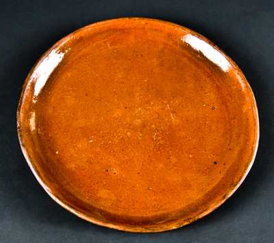 JOHN W. BELL / Waynesboro, Pa Large Redware Plate