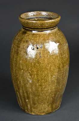 Small James Franklin Seagle, Vale, NC Stoneware Jar