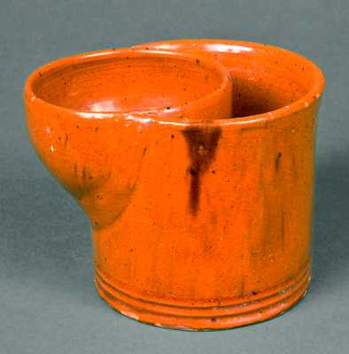 Redware Shaving Mug