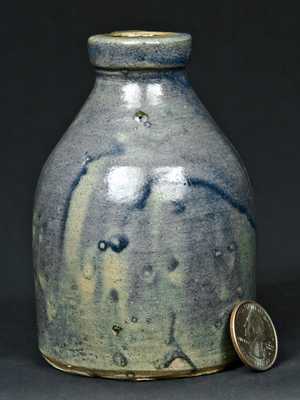 Miniature Stoneware Jug with All-Over Cobalt Slip
