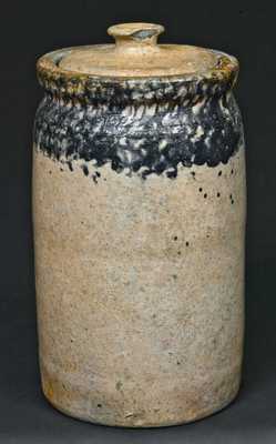 JOHN BELL / WAYNESBORO Stoneware Jar with Sponge Decoration