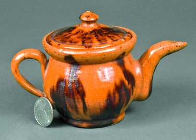 Miniature Redware Teapot