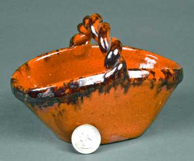Glazed Redware Basket
