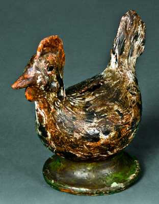 Redware Chicken Bank