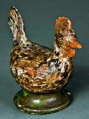 Redware Chicken Bank
