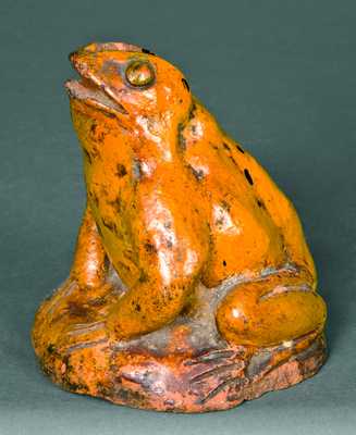 Redware Figure of a Toad