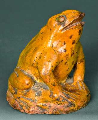 Redware Figure of a Toad