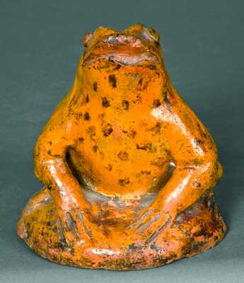 Redware Figure of a Toad