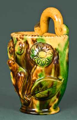 Shenandoah Valley Redware Wall Pocket, attrib. Eberly, Strasburg, VA