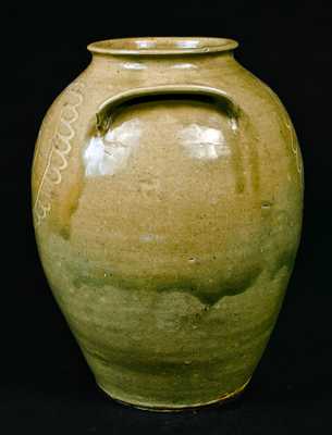 CHANDLER, Edgefield, SC Stoneware Pottery Jar