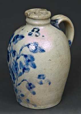 Stoneware Gemel Jug with Initials "J B," John Brelsford, Philadelphia, PA